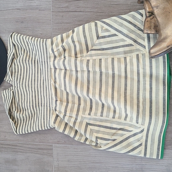 Anthropologie Meave Strapless Maeve Dress 4 Linen - Picture 3 of 9